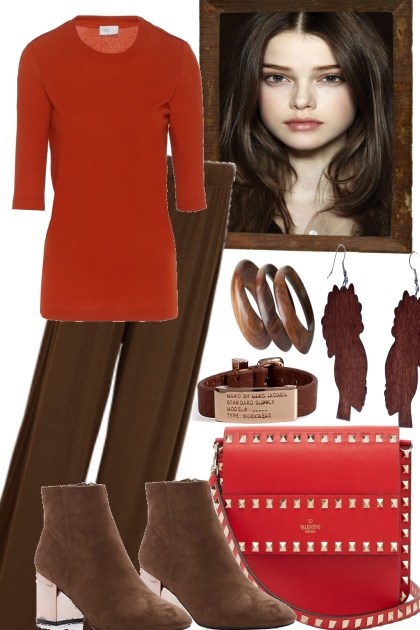 BIT RED AND BIT BROWN- Combinaciónde moda