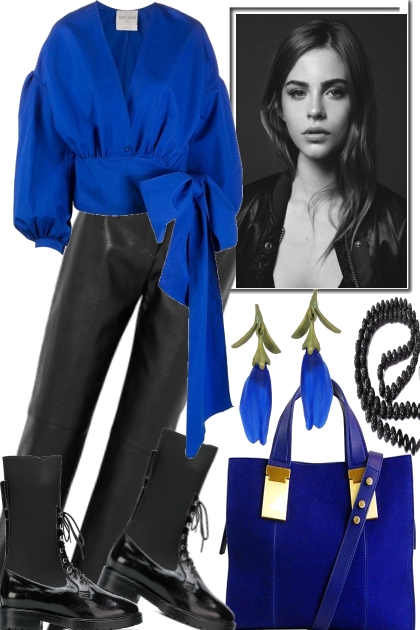THE BLACK AND THE BLUES- Fashion set