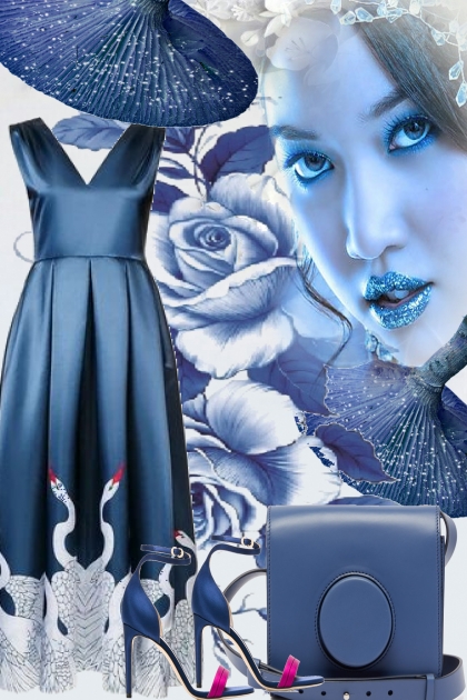 THE BLUES AND WHITE SWAN- Fashion set