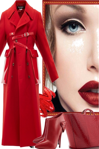 FALL ALL IN RED- Fashion set
