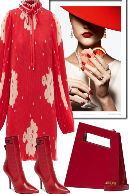 IT´S NEVER BAD TO WEAR RED- combinação de moda