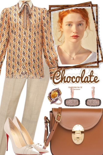 CHOCOLATE GIVES A GOOD MOOD- Combinazione di moda