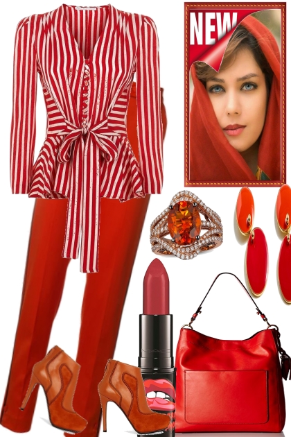 RED STRIPES- Fashion set