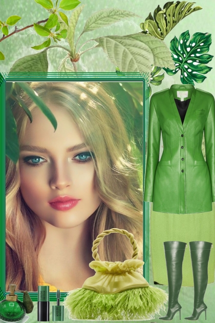 SHE GOES WITH  HER  GREENS- Combinaciónde moda