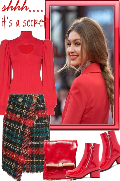 USE RED, A GOOD CHOICE- Fashion set