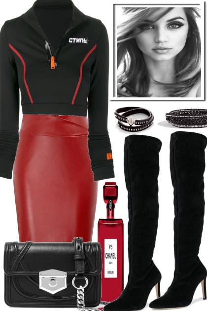  RED. &  BLACK .- Fashion set