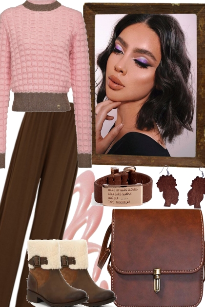BROWN ROSES FOR A WINTER WALK- Модное сочетание