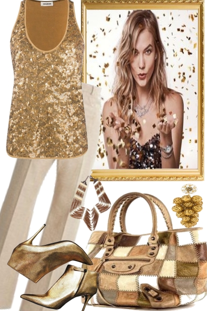 START THE NEW YEAR WITH GOLD- Fashion set