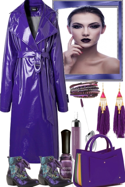 PURPLE HAZE IN WINTER- Fashion set