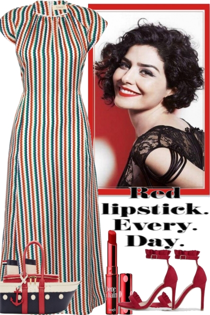 RED LIPSTICK EVERY DAY-- Fashion set