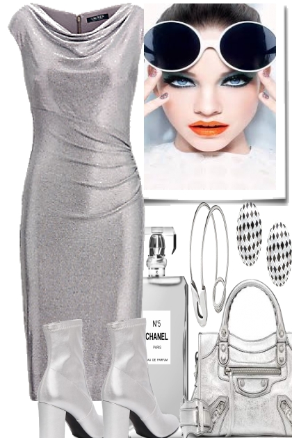 SILVER GLAMOUR- Combinazione di moda