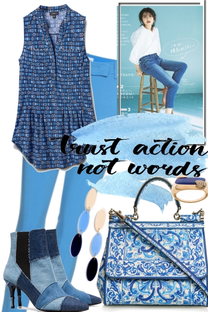 GET THE BLUES IN SPRING- Fashion set