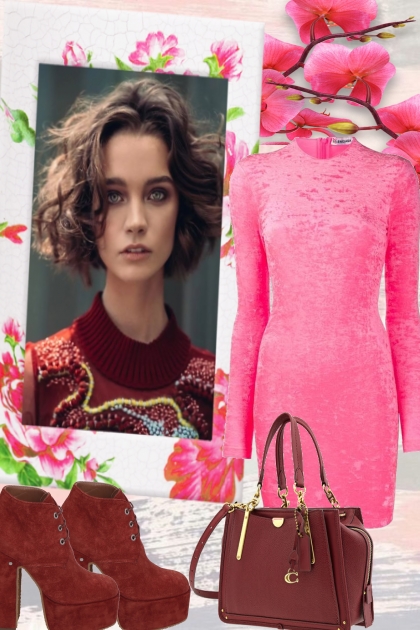 SO PINK AND DARK RED-- Combinazione di moda