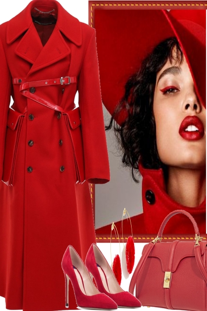ONLY.  RED .- Fashion set
