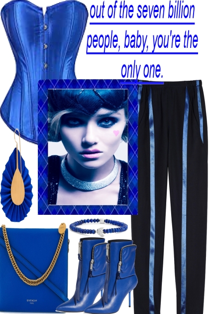 GET THE BLUES WITH BLACK TONIGHT- Модное сочетание