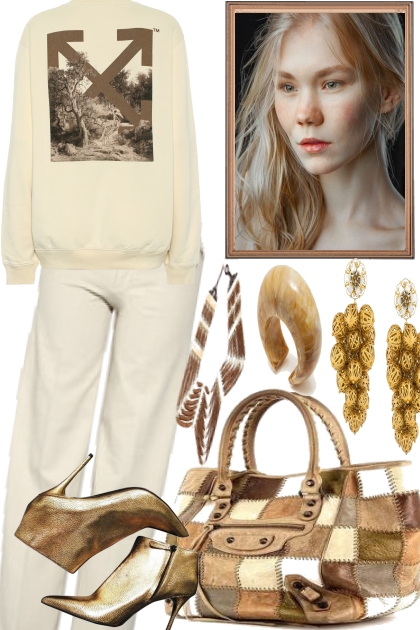WINTER WITH GOLD- Fashion set
