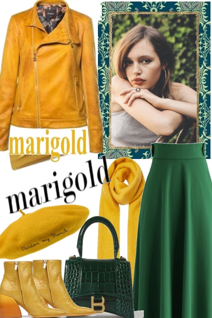 MERIGOLD AND GREEN- Модное сочетание