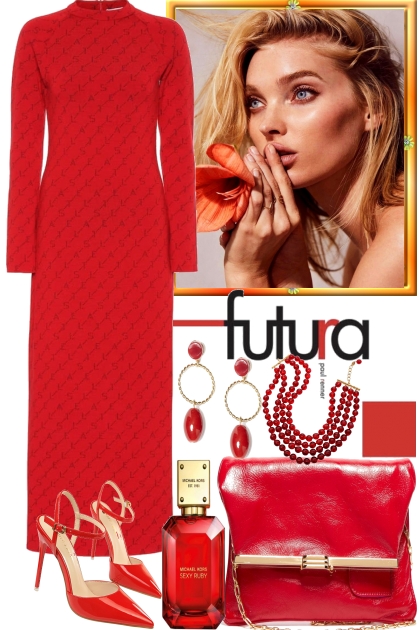 HER LIFE IN RED- Fashion set
