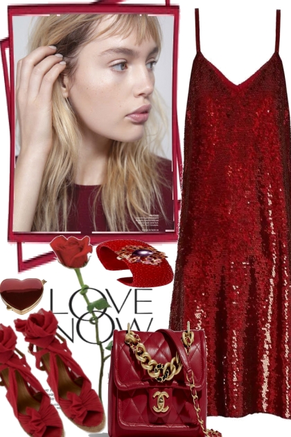 RED FOR VALENTINE- Модное сочетание
