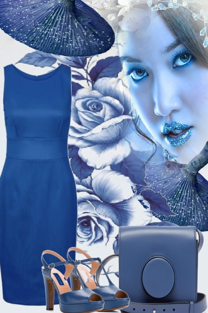 TIME FOR THE BLUES-- combinação de moda