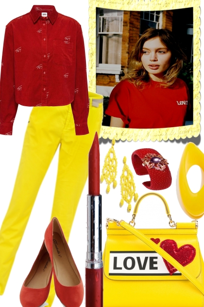 RED ON A SUNNY DAY- Fashion set