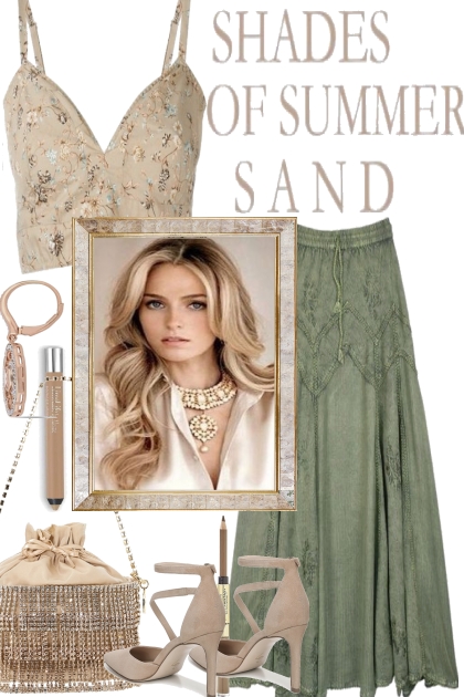 shades of summer sand- Fashion set