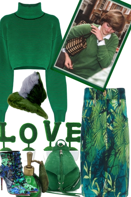 it´s all green.- Combinaciónde moda