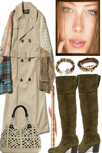 TRENCH PLUS BOOTS IN SPRING- Fashion set