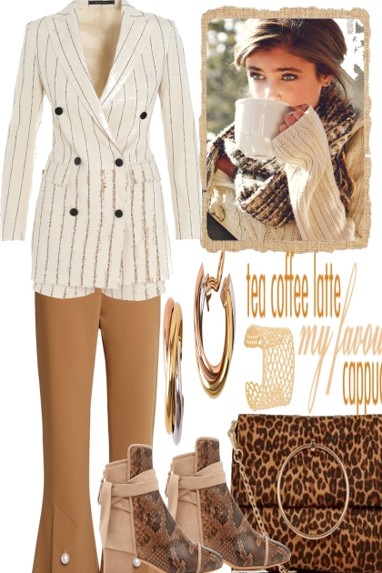 FIRST A CUP OF COFFEE- Fashion set