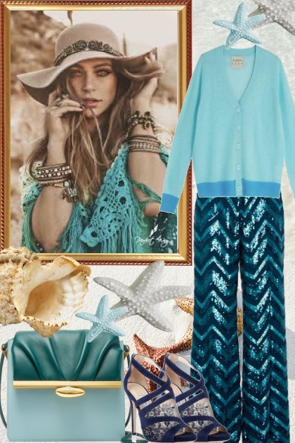 BEACH PARTY, SWEATER FOR THE EVENING- Fashion set