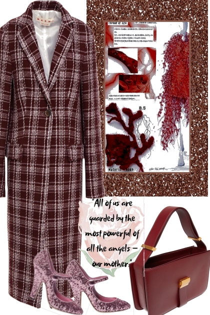 SPRING FOR DARK RED- Fashion set