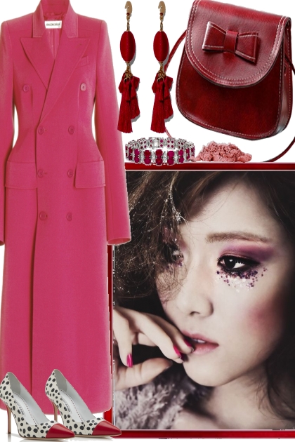 MAYBE PINK COAT MAKES THE DAY BRIGHT- Fashion set