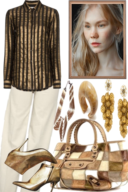 GOLD, WHY NOT- Fashion set