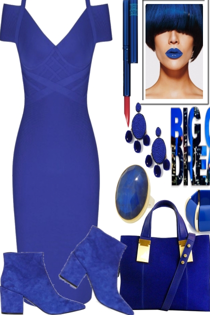 THE BLUES BEFORE THE WEEKEND- combinação de moda