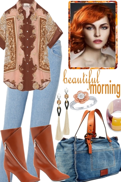 BEAUTIFUL MORNING TO HAVE SOME COFFEE- Fashion set