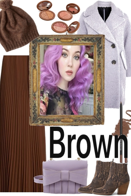 ,,brown,,- combinação de moda