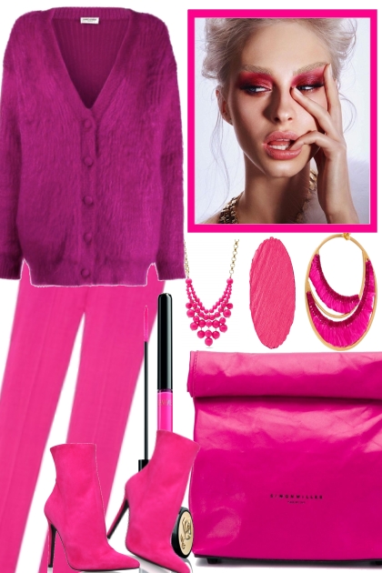 --PINK, DAYS ARE SO GREY- Combinazione di moda