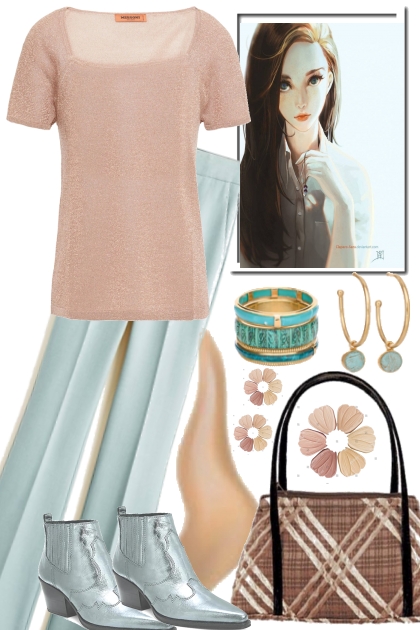 FALL..IN PASTEL- Fashion set