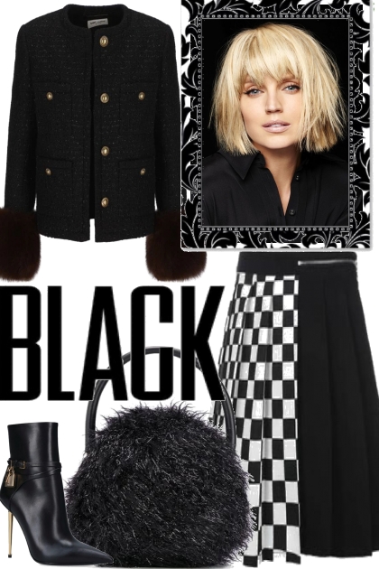 -<BLACK- Modna kombinacija