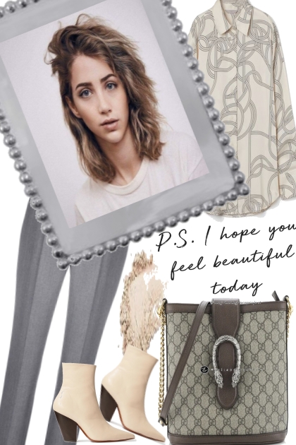 HOPE YOU FEEL BEAUTIFUL TODAY,- Combinazione di moda