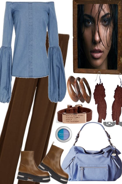 THE BLUES AND BROWNIES- Combinazione di moda