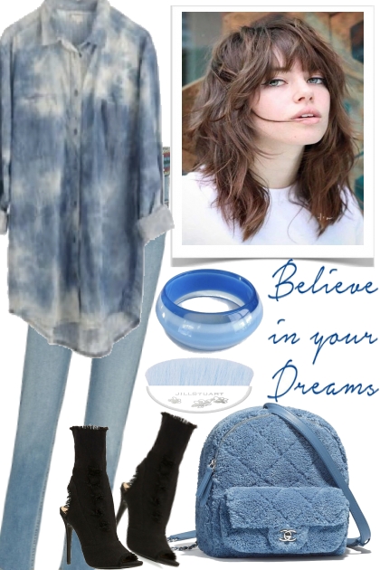 BELIEVE IN THE BLUES- Модное сочетание
