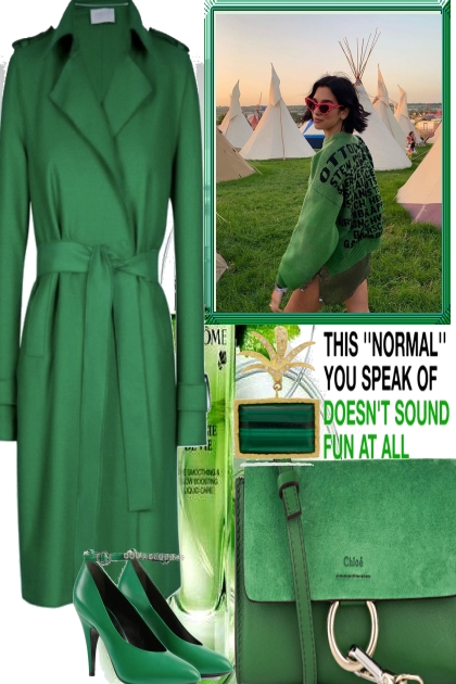 GREEN SPRING FEELINGS--- Fashion set
