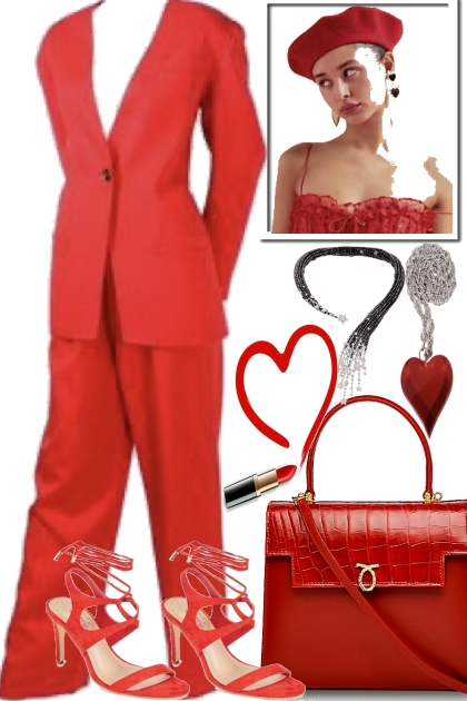SPRING IN RED.-- Fashion set