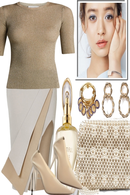 <ELEGANT BEIGE- Fashion set