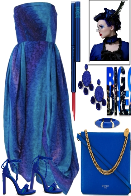 BLUE GLAMOUR- Fashion set