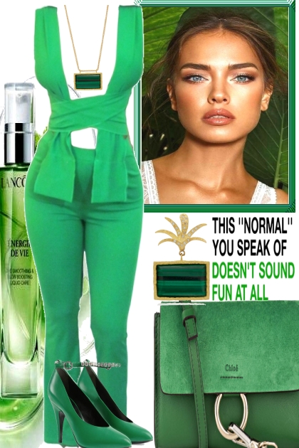 <JUST GREEN- Fashion set