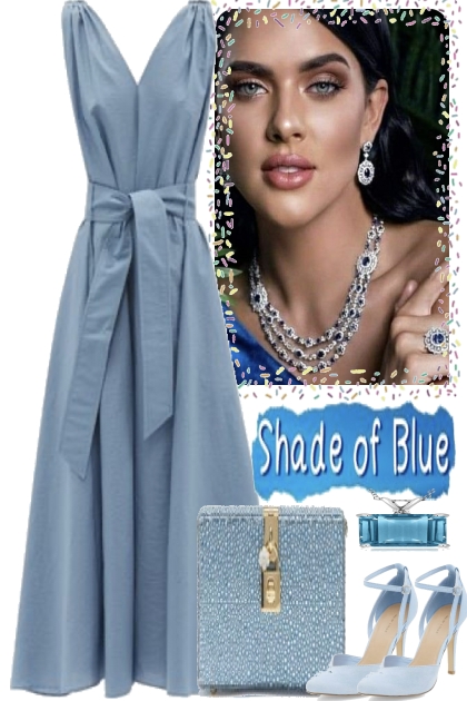 <SHADE OF BLUE- Modna kombinacija