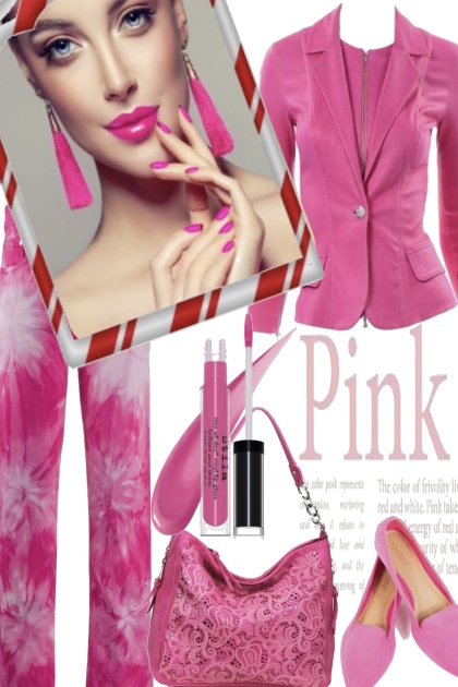 THE LADY WEARS PINK!!- combinação de moda