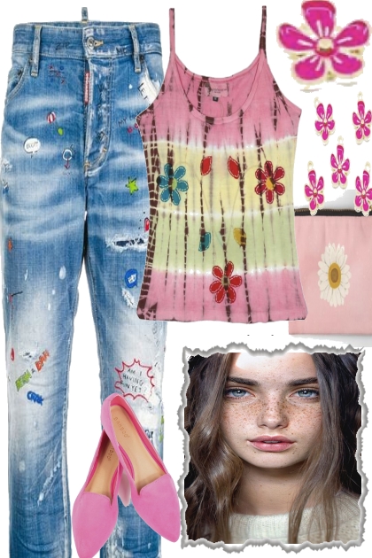 JEANS --IN SPRING- Fashion set